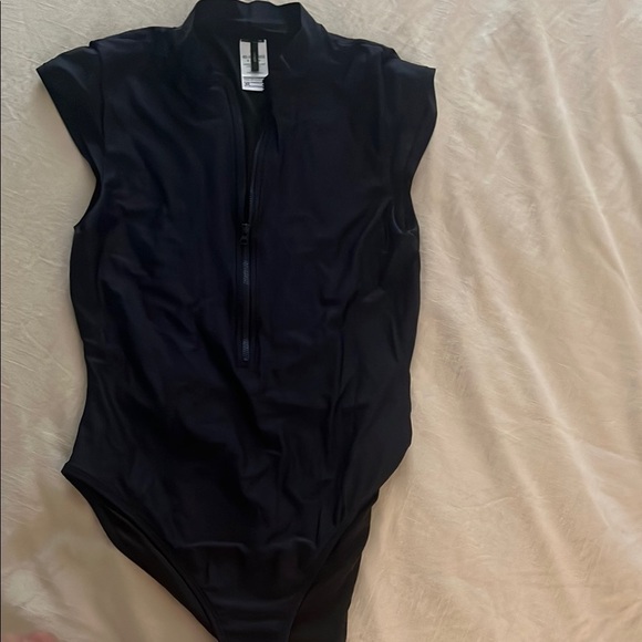J. Crew Other - J Crew navy blue One Piece Swimsuit w/ adjustable zipper